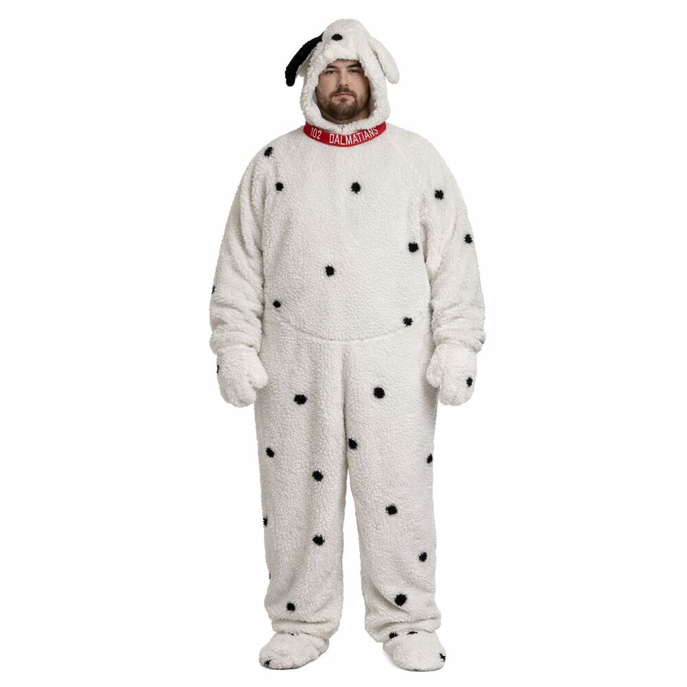 Disney Store 102 Dalmatians Sherpa Costume Onesie XL Y2K